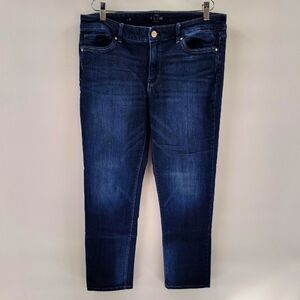 White House Black Market WHBM The slim Crop Size 8 Denim Jeans Stretch